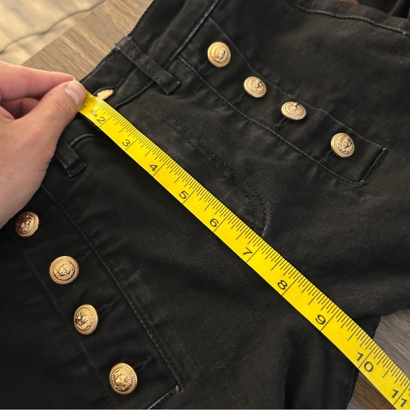 Frank Lyman Design Black High-Rise Jeans with Gold Accents XS - Picture 6 of 9